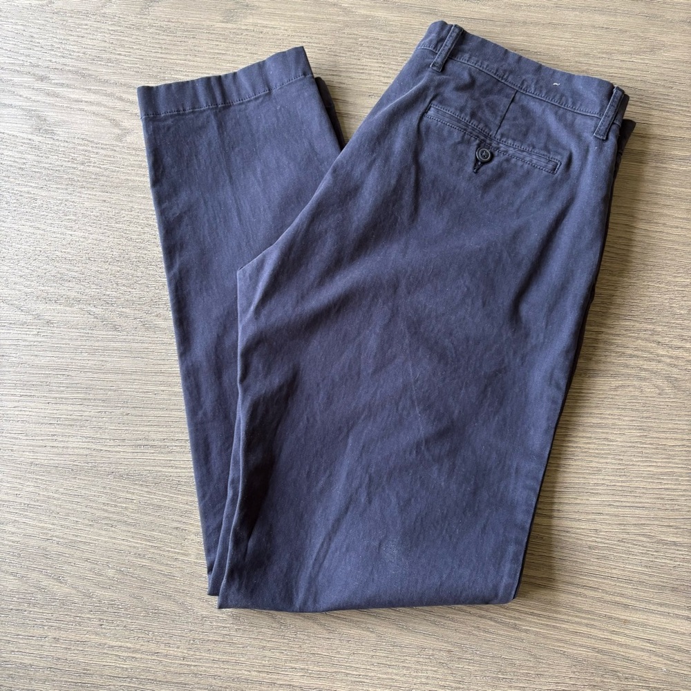J. Crew Men's 484 Stretch Chinos | Dusty Navy Blue | Size 34x32 | Like New
